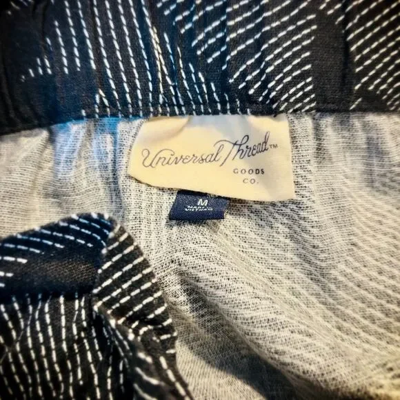 Universal Thread Black Linen Blend Button Front Midi Skirt Size M - Picture 4 of 10